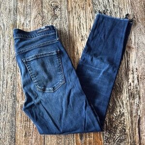 Citizens of Humanity Cropped Raw Hem Jeans | Size 28